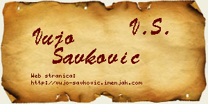 Vujo Savković vizit kartica